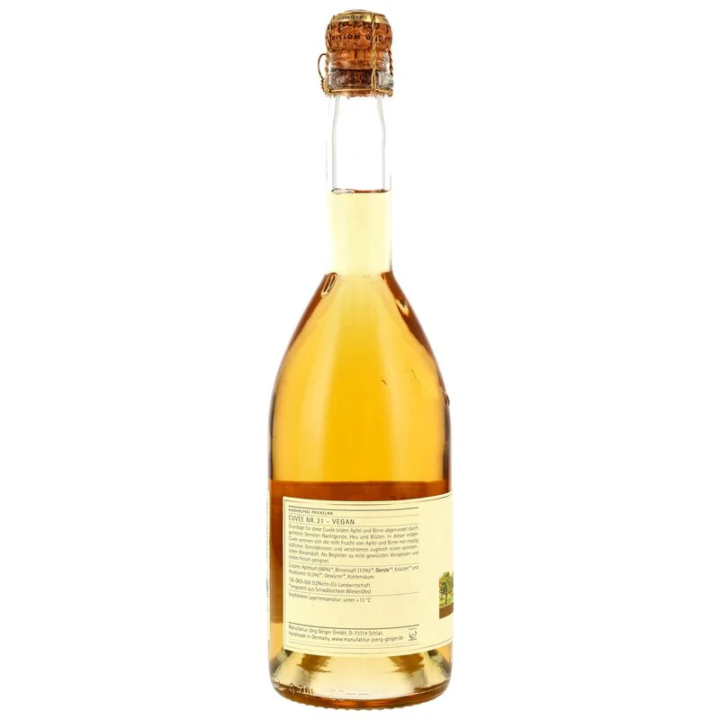 Cuvee Nr. 21 Alkoholfrei (BIO) - MHD Artikel - Manufaktur Jörg Geiger - Image 3