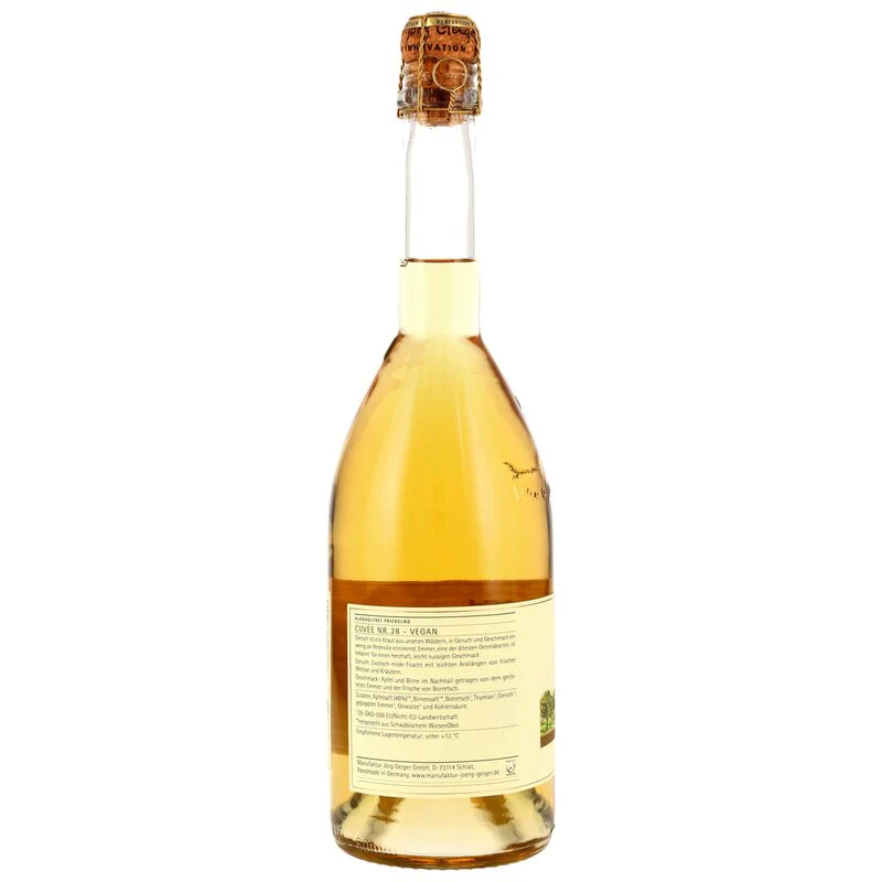 Cuvee Nr. 28 Alkoholfrei (BIO) - MHD Artikel - Manufaktur Jörg Geiger - Image 3